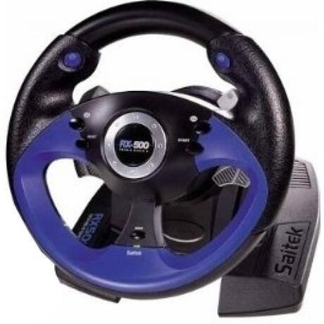 RX-500 Stuur Met Pedalen PS2 (PS2 Accessoires), Games en Spelcomputers, Spelcomputers | Sony PlayStation 2, Zo goed als nieuw