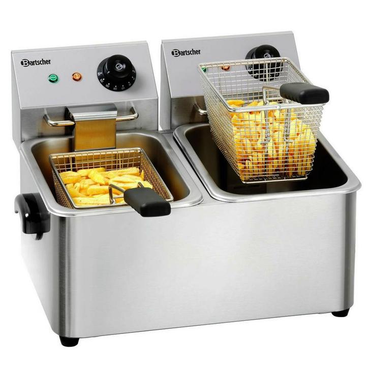 Friteuse | SNACK II | Elektrisch | 4+4L | 50°C/190°C | 4kW, Zakelijke goederen, Horeca | Keukenapparatuur, Nieuw in verpakking