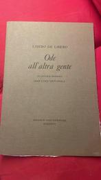 Libero de Libero / Gianluigi Giovanola - Ode allaltra gente, Antiek en Kunst, Antiek | Boeken en Manuscripten