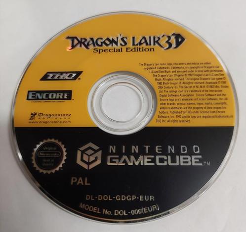 Dragon’s Lair 3D losse disc (gamecube tweedehands game), Games en Spelcomputers, Games | Nintendo GameCube, Ophalen of Verzenden