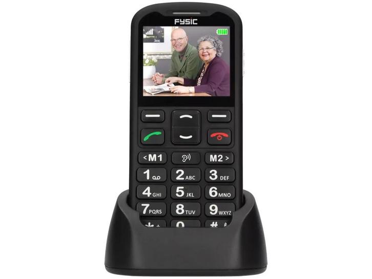 Fysic F10 - Mobiele telefoon - SOS paniekknop - Zwart, Telecommunicatie, Mobiele telefoons | Overige merken, Zo goed als nieuw