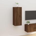 vidaXL Tv-wandmeubel 40x34,5x100 cm bruin eikenkleur, Huis en Inrichting, Kasten |Televisiemeubels, Verzenden, Nieuw