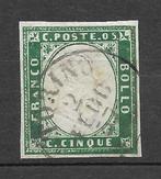Anciens états italiens - Sardaigne 1855 - IV émission de, Postzegels en Munten, Postzegels | Europa | Italië, Gestempeld