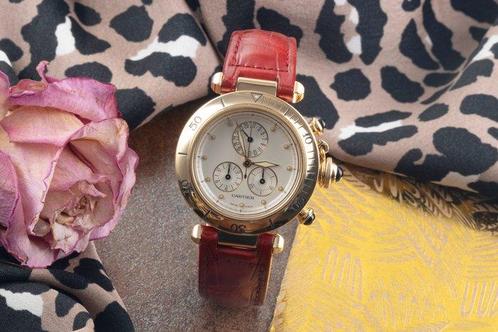 Cartier - Pasha Chronograph - W3012051 - Femme - 2000, Handtassen en Accessoires, Horloges | Heren