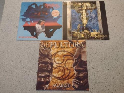 Sepultura - 3 Albums - Schizophrenia - Chaos A.D. - Against, Cd's en Dvd's, Vinyl Singles