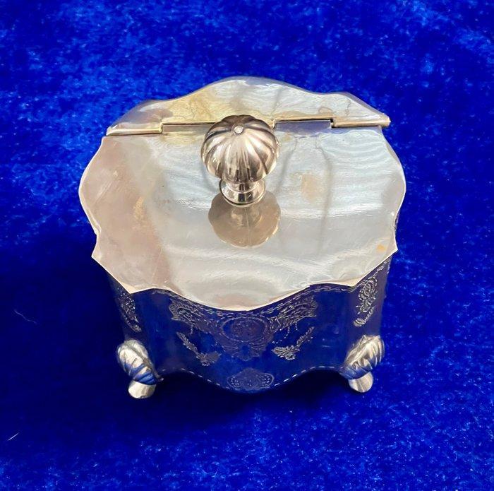 Winston Sheffield - Kom - Verzilverd - Theeblik met, Antiek en Kunst, Antiek | Keukengerei