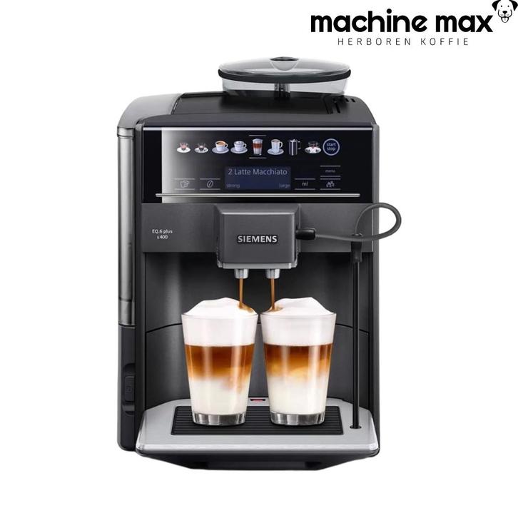 Siemens EQ6 Plus S400 Koffiemachine LET OP: ENGELS MENU, Elektronische apparatuur, Koffiezetapparaten, 10 kopjes of meer, Zo goed als nieuw