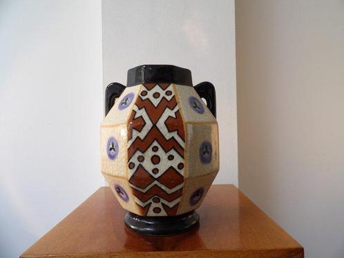 AMC Belgium - Vase - Craqueler, Antiek en Kunst, Antiek | Glaswerk en Kristal