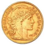 Frankrijk. 10 Francs 10 Francs Marianne Rooster Gold Coin