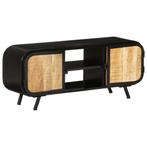 vidaXL Tv-meubel 110x30x45 cm ruw mangohout, Huis en Inrichting, Kasten |Televisiemeubels, Verzenden, Nieuw