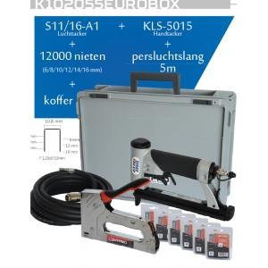 Kitpro basso s11/16-a1 tacker nietpistool op perslucht voor, Bricolage & Construction, Outillage | Autres Machines