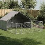 vidaXL Hondenkennel met ren 4x3x1,9 m gegalvaniseerd staal, Dieren en Toebehoren, Hondenhokken, Verzenden, Nieuw