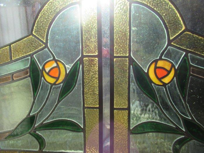 Glas-in-loodraam (2) - 1920-1930, Antiek en Kunst, Kunst | Designobjecten