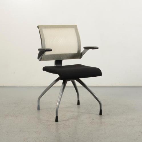 Vergaderstoel Ahrend 240 - Zwart - Mesh rugleuning, Huis en Inrichting, Stoelen, Gebruikt, Ophalen of Verzenden