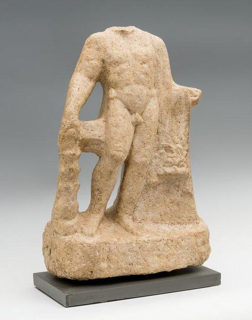 Romain antique Marbre Statue dHercule - 40×26×11 cm, Collections, Minéraux & Fossiles