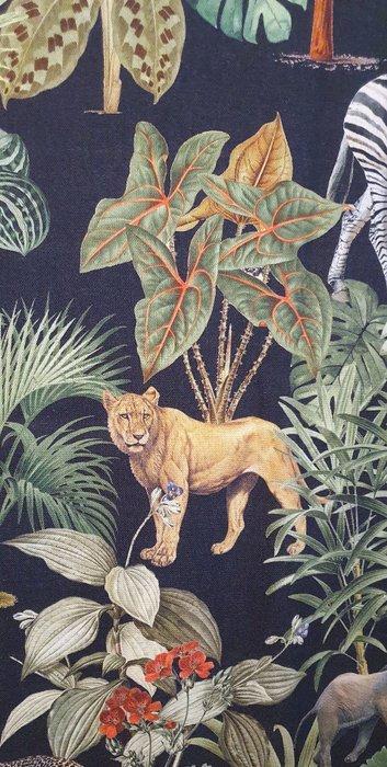 300x280cm! Exclusieve Boheemse stof met zwarte achtergrond, Antiquités & Art, Tapis & Textile