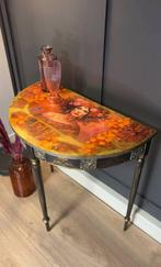 Console - Chêne, Papier de riz - Table comme une peinture