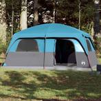 vidaXL Gezinstent 10-persoons waterdicht blauw, Caravans en Kamperen, Tenten, Verzenden, Nieuw
