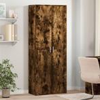 vidaXL Hoge kast 70x35x180 cm bewerkt hout gerookt, Huis en Inrichting, Kasten | Overige, Verzenden, Nieuw
