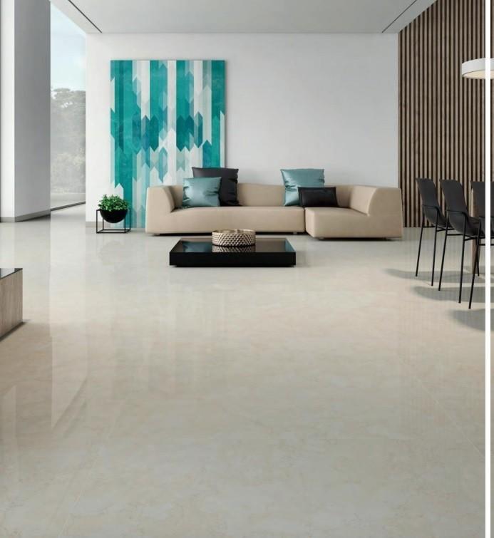 Adelasia Creme beige hoogglans 120x120 vloertegels, Doe-het-zelf en Bouw, Tegels, Ophalen of Verzenden