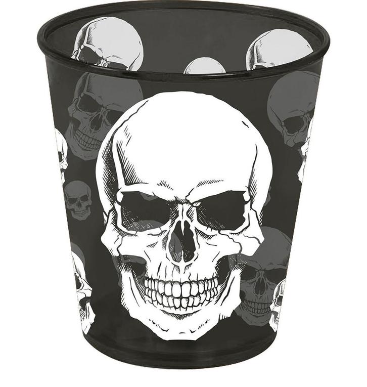 Halloween Beker Doodshoofd 10cm, Hobby en Vrije tijd, Feestartikelen, Nieuw, Verzenden