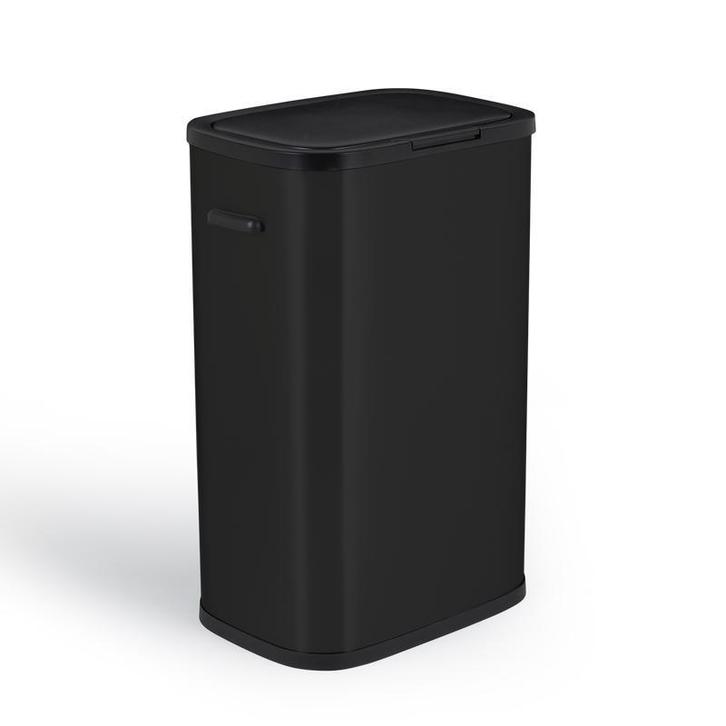 Poubelle avec ouverture à pression - 60 l - noir - 42 x 28,5, Maison & Meubles, Accessoires pour la Maison | Autre, Neuf, Envoi