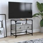 vidaXL Tv-meubel met glazen blad 60x35x51 cm bewerkt hout, Huis en Inrichting, Kasten |Televisiemeubels, Verzenden, Nieuw