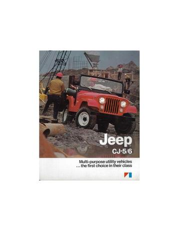 1983 JEEP CJ-5 CJ-6 BROCHURE ENGELS USA disponible aux enchères