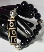 Exquise Agatha DZI Tibétaine 9 yeux 100% naturel, force et