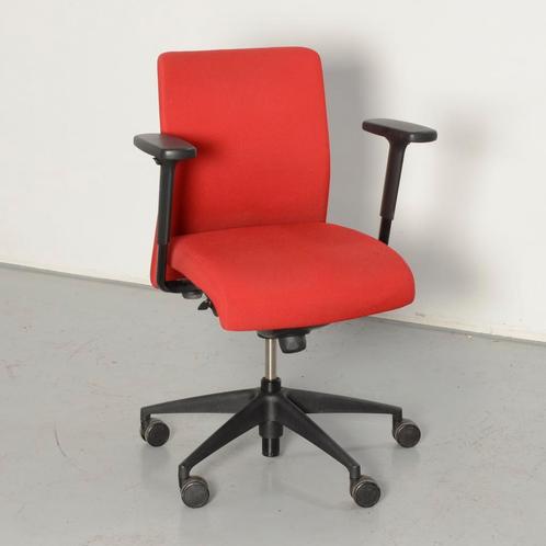 Girsberger bureaustoel, rood, 4D armleggers, Maison & Meubles, Chaises de bureau, Enlèvement ou Envoi
