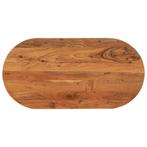Massief Acacia Tafelblad Ovaal 80x40 - Tweede Kansje! OP..., Huis en Inrichting, Minder dan 50 cm, 50 tot 100 cm, Verzenden, Nieuw