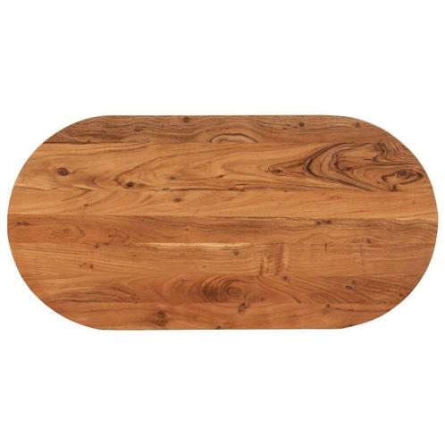Massief Acacia Tafelblad Ovaal 80x40 - Tweede Kansje! OP..., Huis en Inrichting, Tafelonderdelen, Minder dan 50 cm, Tafelblad