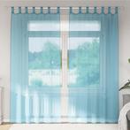 vidaXL Gordijnen met lussen 2 st 140x225 cm turkoois, Huis en Inrichting, Verzenden, Nieuw