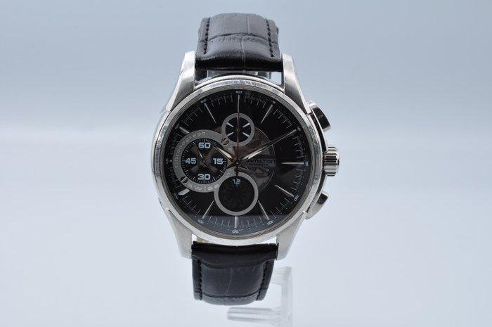 Hamilton - Jazzmaster Auto Chrono - H327560 - Homme -, Handtassen en Accessoires, Horloges | Heren