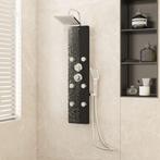 vidaXL Panneau de douche Verre 25x47,5x130 cm Noir, Bricolage & Construction, Sanitaire, Verzenden, Neuf