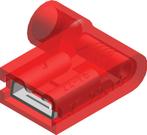 Geïsoleerde Rechte Hoek Spade Connector 0.5-1.5mm² Rood -, Verzenden, Nieuw