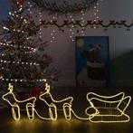 vidaXL Kerstdecoratie rendieren en slee 576 LEDs, Diversen, Kerst, Verzenden, Nieuw