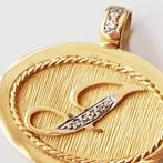 Hanger - 18 karaat Geel goud -  0.05ct. tw. Diamant, Handtassen en Accessoires