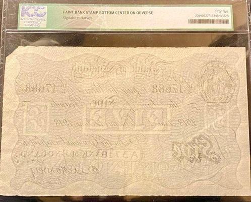 Groot-Brittannië. - 5 Pounds 1918 - Harvey - Pick 312a /, Postzegels en Munten, Munten | Nederland