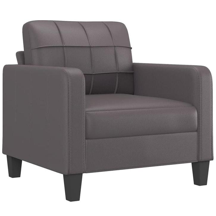 Fauteuil 60cm Kunstleer Grijs | Retour Deal | 47% Korting, Maison & Meubles, Fauteuils, Envoi