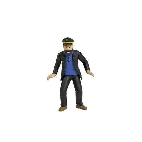 Kuifje PVC Beeldje Kapitein Haddock Rally 9 cm, Verzamelen, Stripfiguren, Ophalen of Verzenden