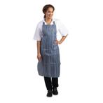 Whites waterdicht schort blauw-wit gestreept | Nylon |, Verzenden, Nieuw in verpakking