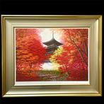 Mii-dera in Glorious Autumn () – Hand-Colored