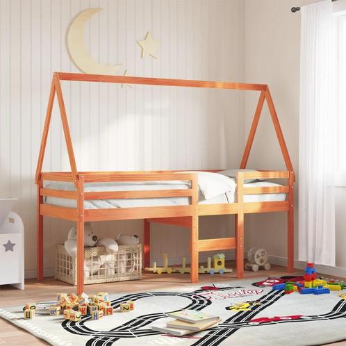 vidaXL Kinderbedhuisje 199x95,5x88 cm massief grenenhout, Huis en Inrichting, Slaapkamer | Bedden, Nieuw, Verzenden