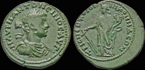 218-222ad Bithynia Nicomedia Elagabalus Ae29 Tyche standi..., Postzegels en Munten, Munten en Bankbiljetten | Verzamelingen, Verzenden