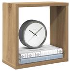 vidaXL Wandschappen kubus 6st 30x15x30cm bewerkt hout, Verzenden, Nieuw