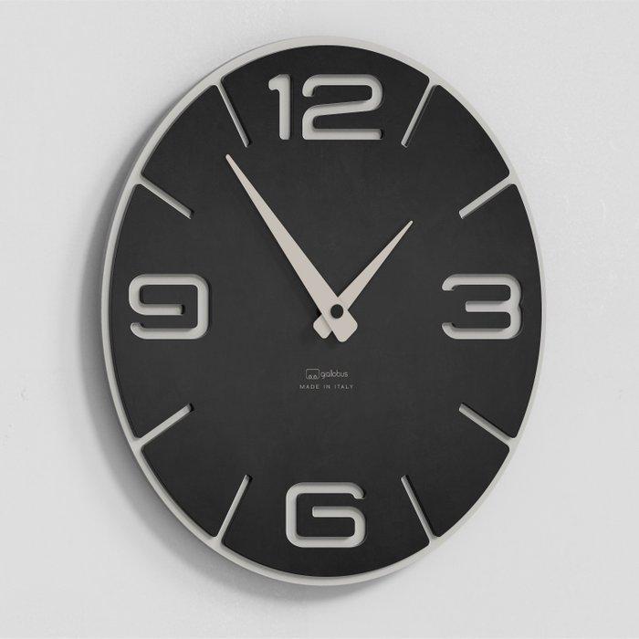 Wandklok - Giallobus - Hout - 2024 - S.Relief Double cement, Antiek en Kunst, Curiosa en Brocante