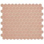 Mozaiek Tegel Hexagon 26x30 cm Mat Royal Peach (Doosinhoud, Nieuw, Overige typen, Ophalen of Verzenden