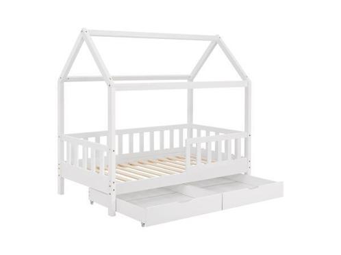 Veiling - Kinderbed Marli - 90 x 200 cm - Wit - Incl. bedlad, Kinderen en Baby's, Kinderkamer | Bedden, Nieuw