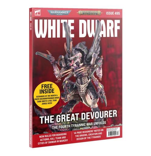 White Dwarf Issue 495 december 2023 (Warhammer nieuw), Hobby & Loisirs créatifs, Wargaming, Enlèvement ou Envoi